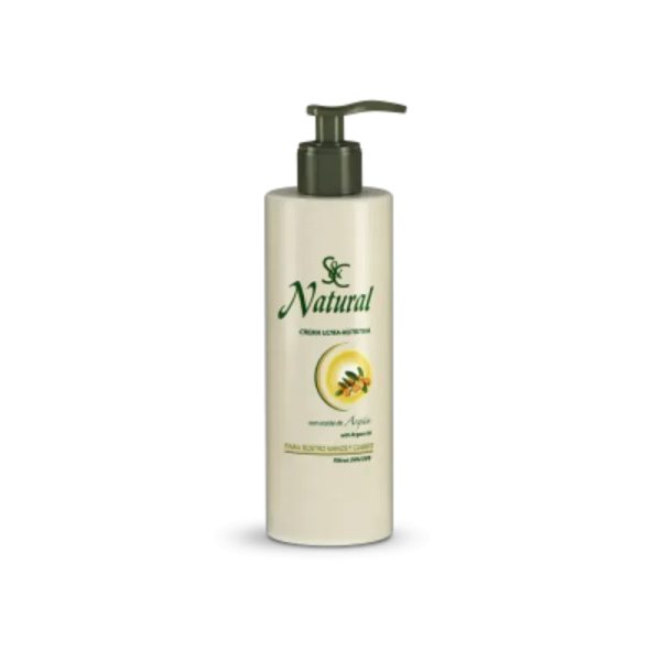 S&C NATURAL CREMA ULTRA-NUTRITIVA CON ACEITE DE ARGÁN 400 ML
