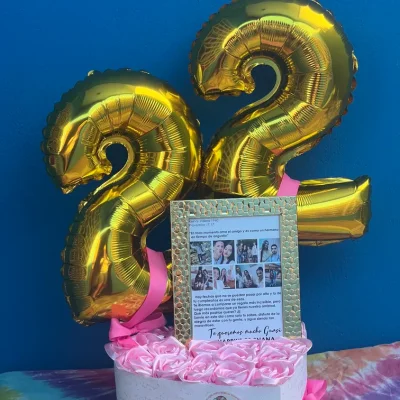 Cesta c\ globos de números