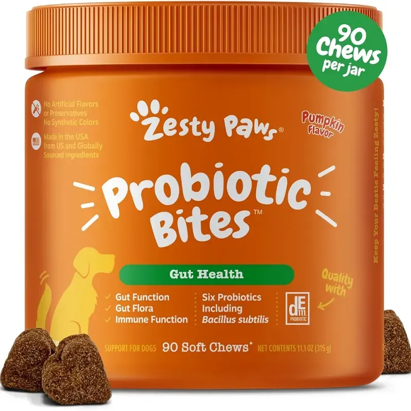 PROBIÓTICOS ZESTY PAWS 90 MASTICABLES