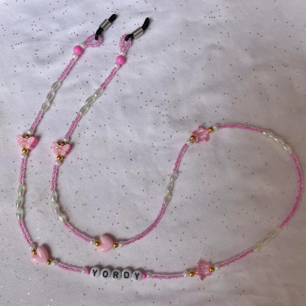 Cordones para espejuelos personalizados con iniciales o nombres