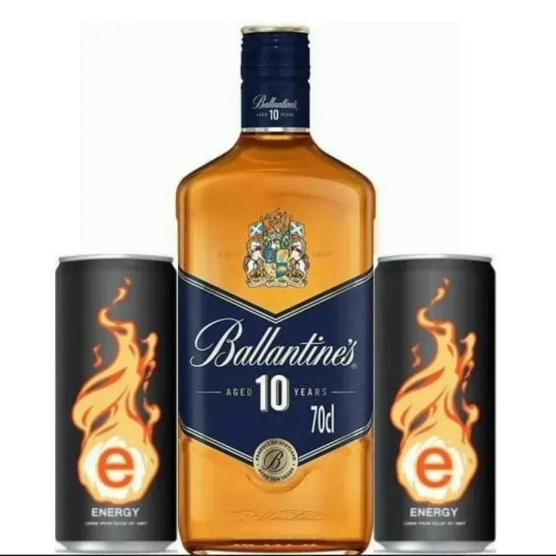 WHISKY BALLENTINE 10 AÑOS + 2 ENERGIZANTES