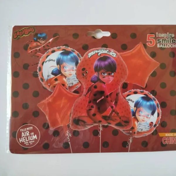 Set de globos de 5 piezas temáticos y de fiesta