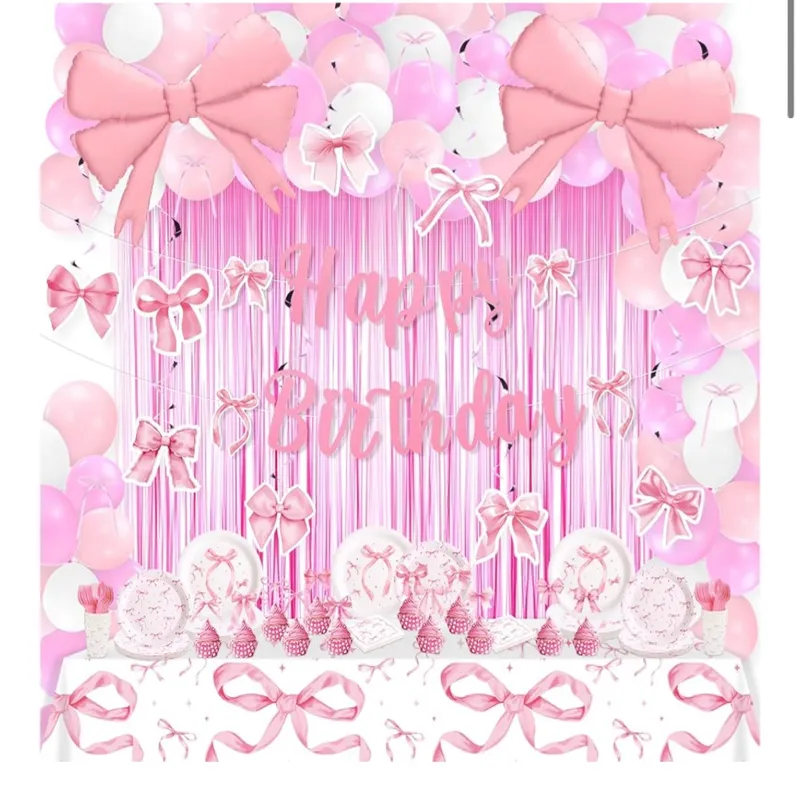  Paquete Completo Fiesta Coquette Rosa – 277 piezas 