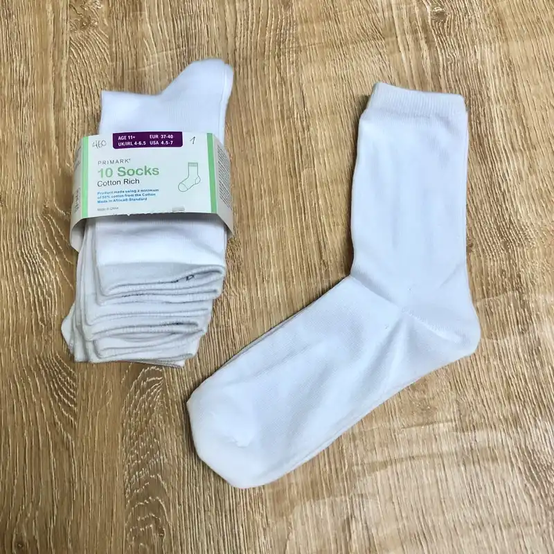 Pack de 10 medias blancas