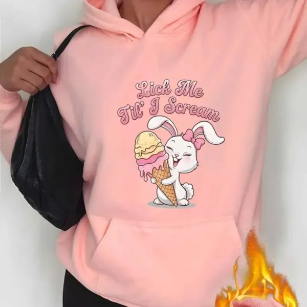  Sudadera con capucha — Rosado