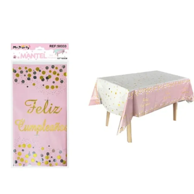 Mantel Decorado Rosado