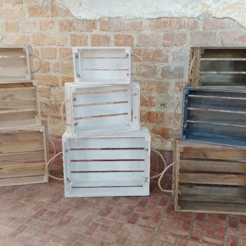 Set de tres cajas organizadoras grandes