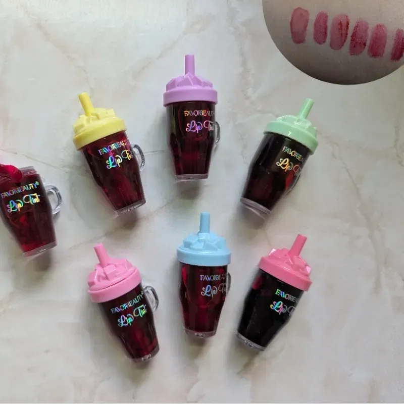 Tintas de labios en forma de refresco