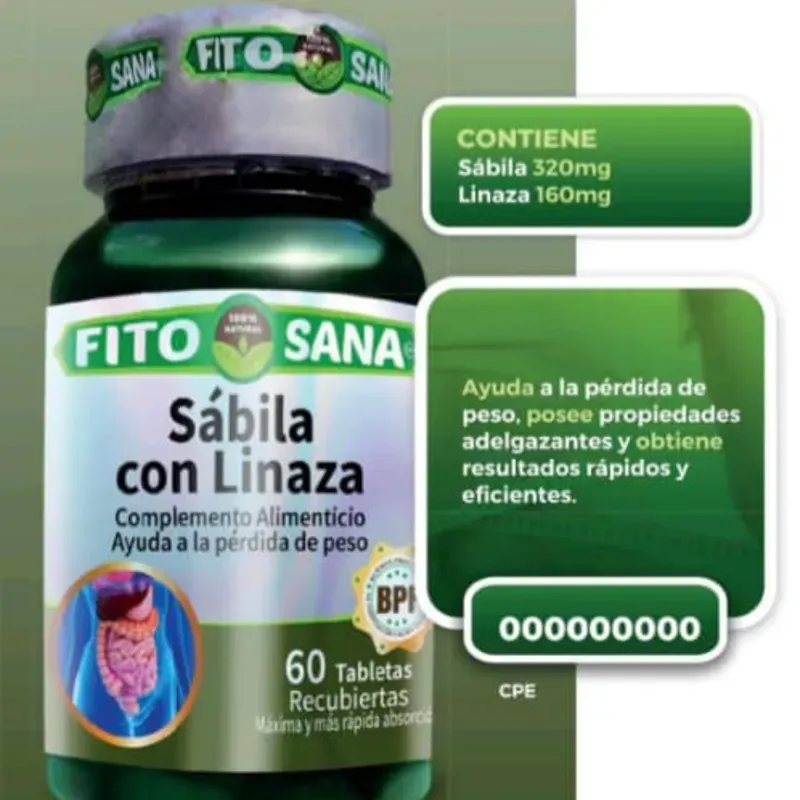 Sábila con Linaza 60 tab