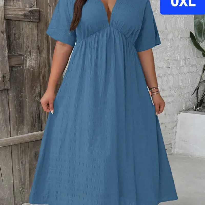 Vestido azul largo