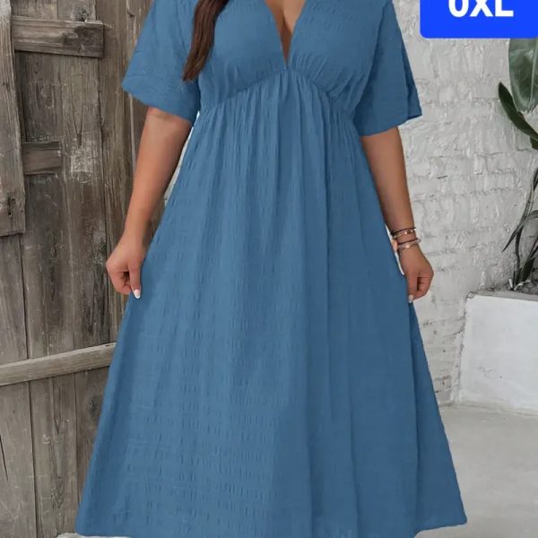 Vestido azul largo