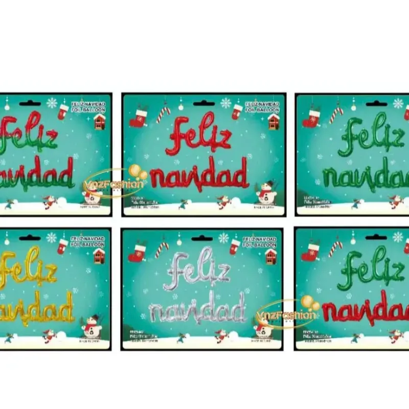 Globos de feliz navidad