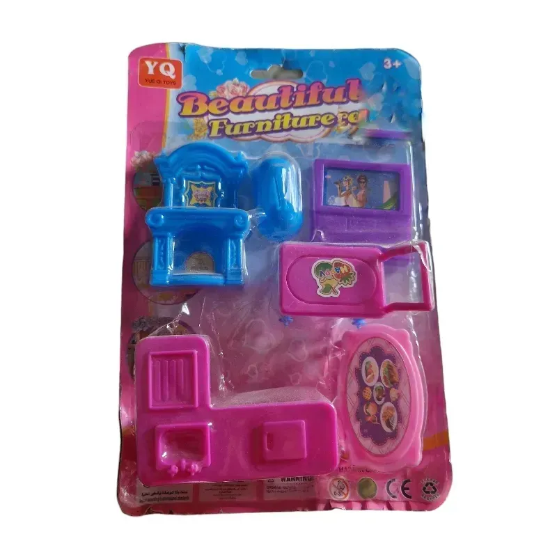 Set de juego de sala rosada y malva