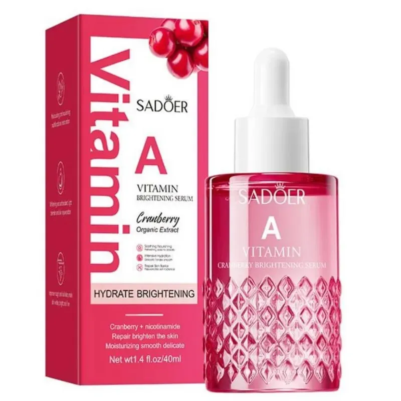 Serum Sadoer con vitamina A, niacinamida y arándanos rojos
