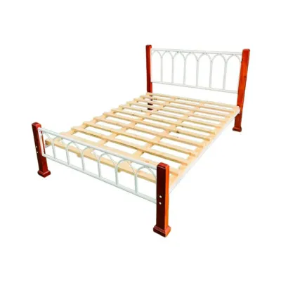 Cama camera mixta de metal y madera Modelo DF8