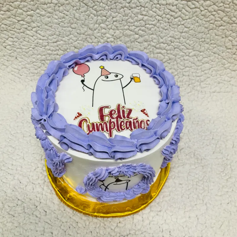 Pastel con imagen comestible