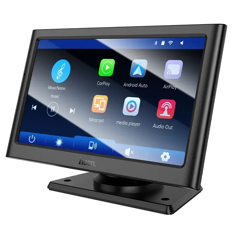  Hoco HU2 – Pantalla Táctil Portátil de 7” para CarPlay y Android Auto Inalámbrico