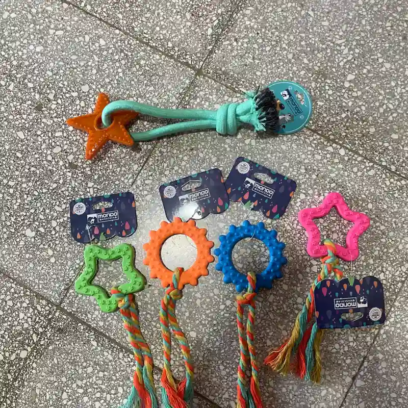 Juguete de soga con silicona