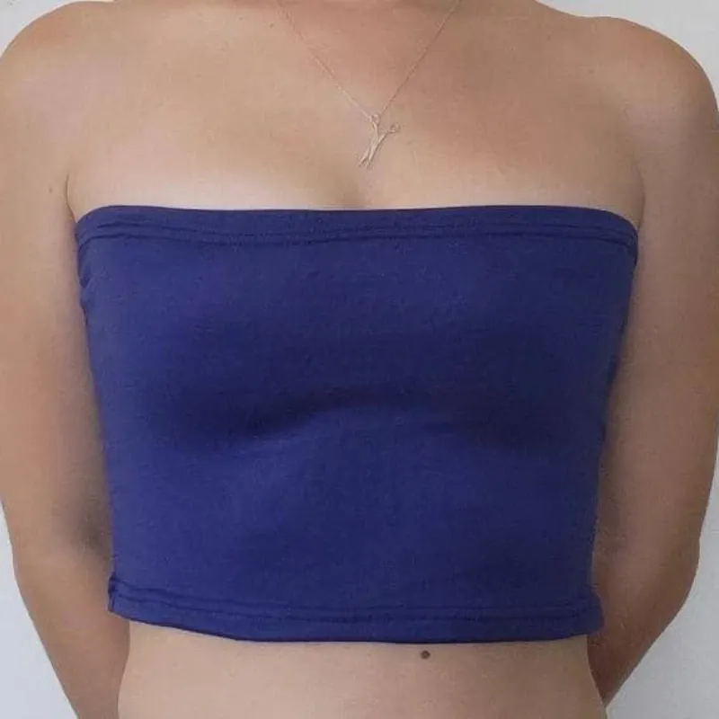 CROP TOP AZUL OSCURO