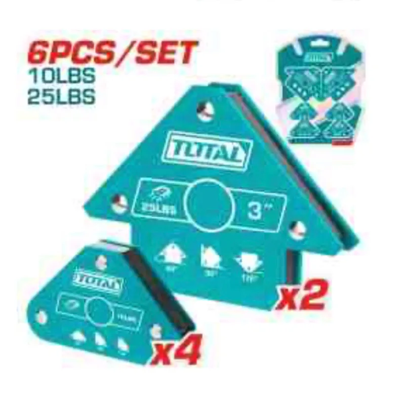 Juego de 6 soportes magnéticos para soldadura