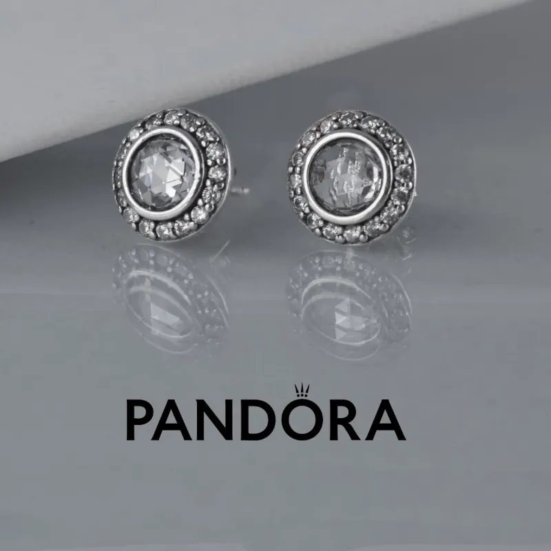 Aretes Pandora Aro Cristal