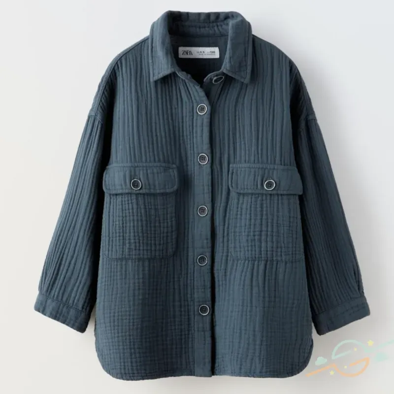 Sobrecamisa gris ZARA