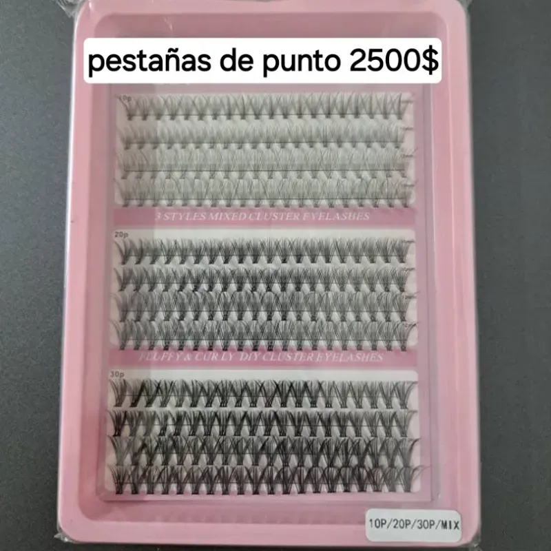 Pestañas de punto 10 ,20 y 30 P mix