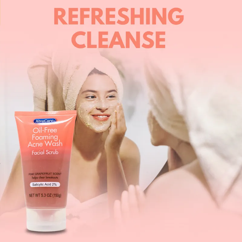 Limpiador facial exfoliante para el acné. ( Scrub )