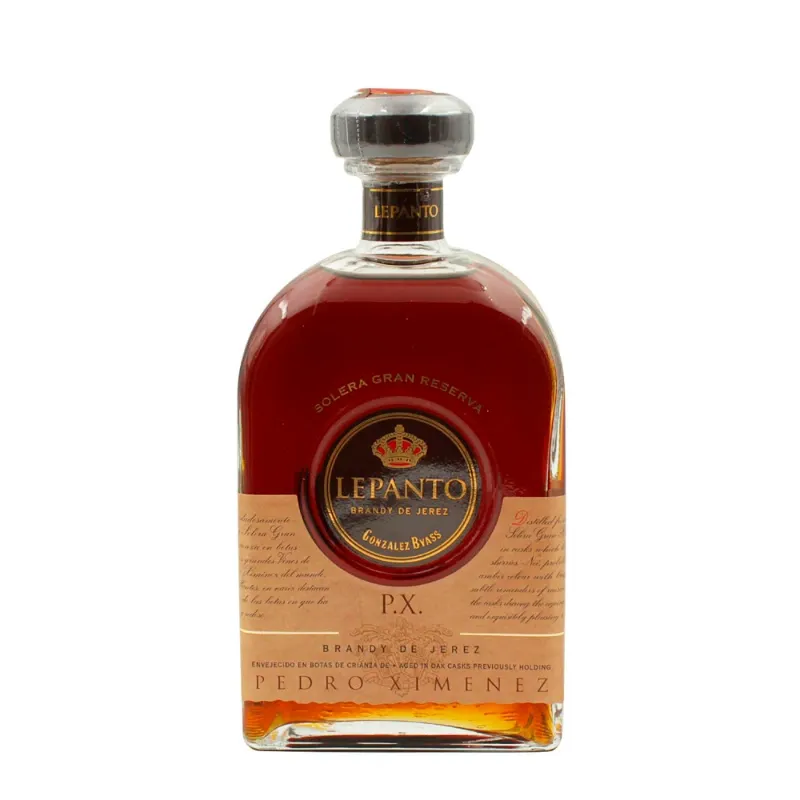 Brandy de Jerez LEPANTO P.X. Gran Reserva 36% Alc. 700ml/3 Caja