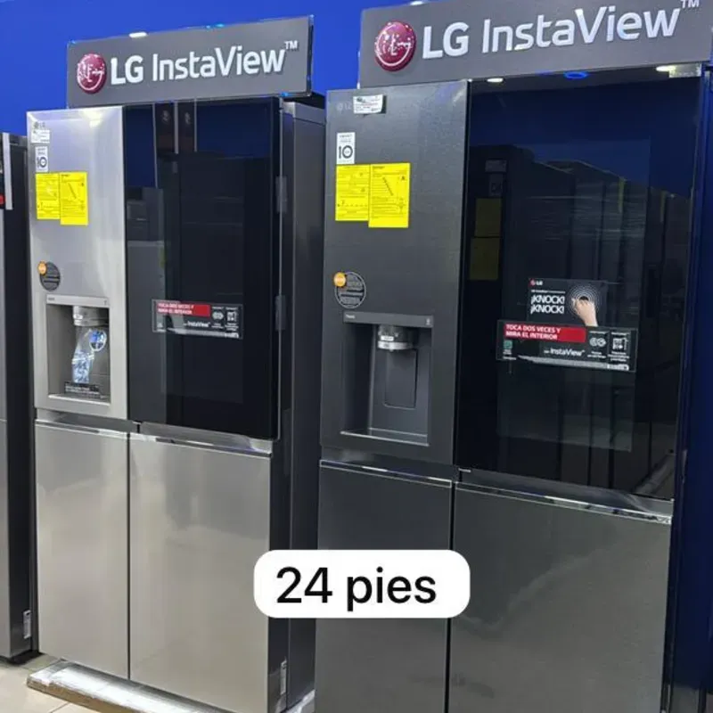 Refrigerador LG Toc Toc 24 pies con dispensador
