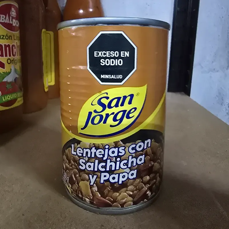 Lentejas con Salchicha y Papa 300g