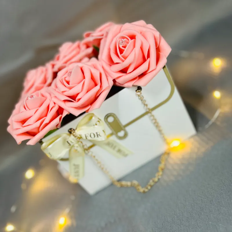 Mini bouquet de rosas  artificiales