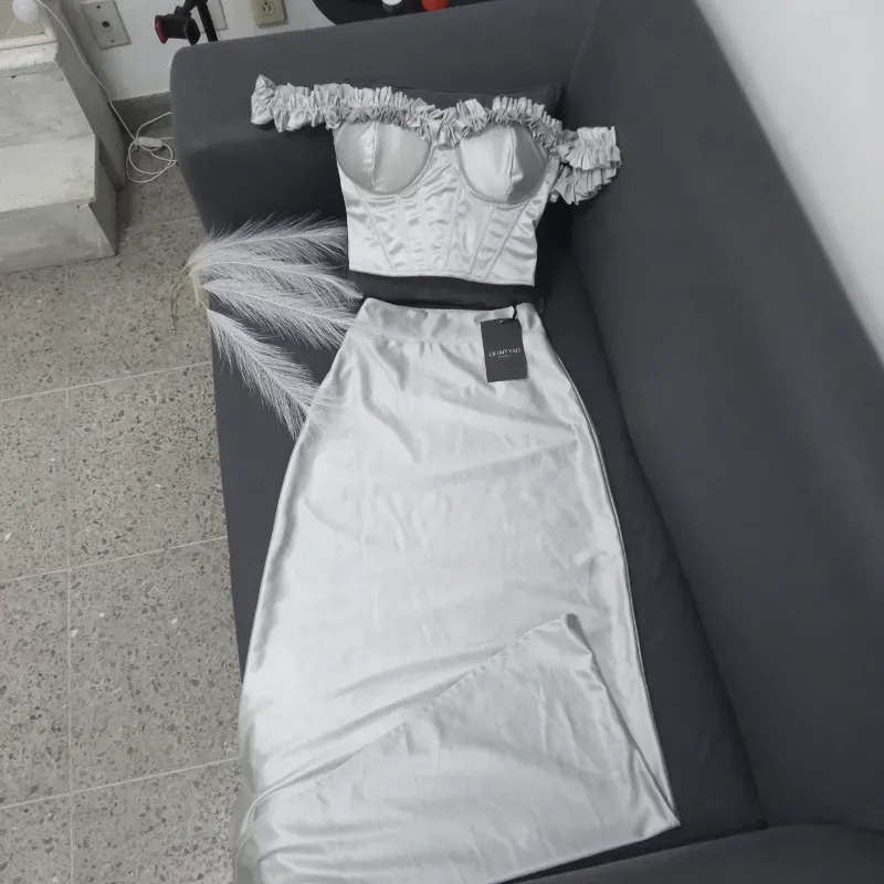 Cjnto elegante bustier