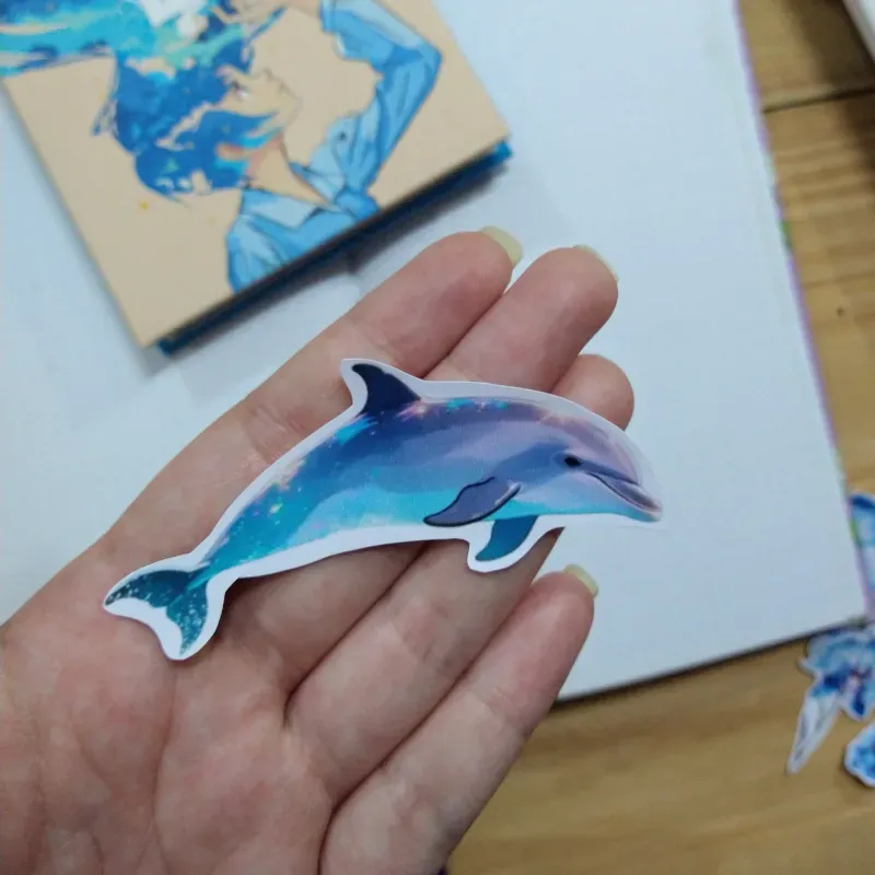 Pegatina de delfín