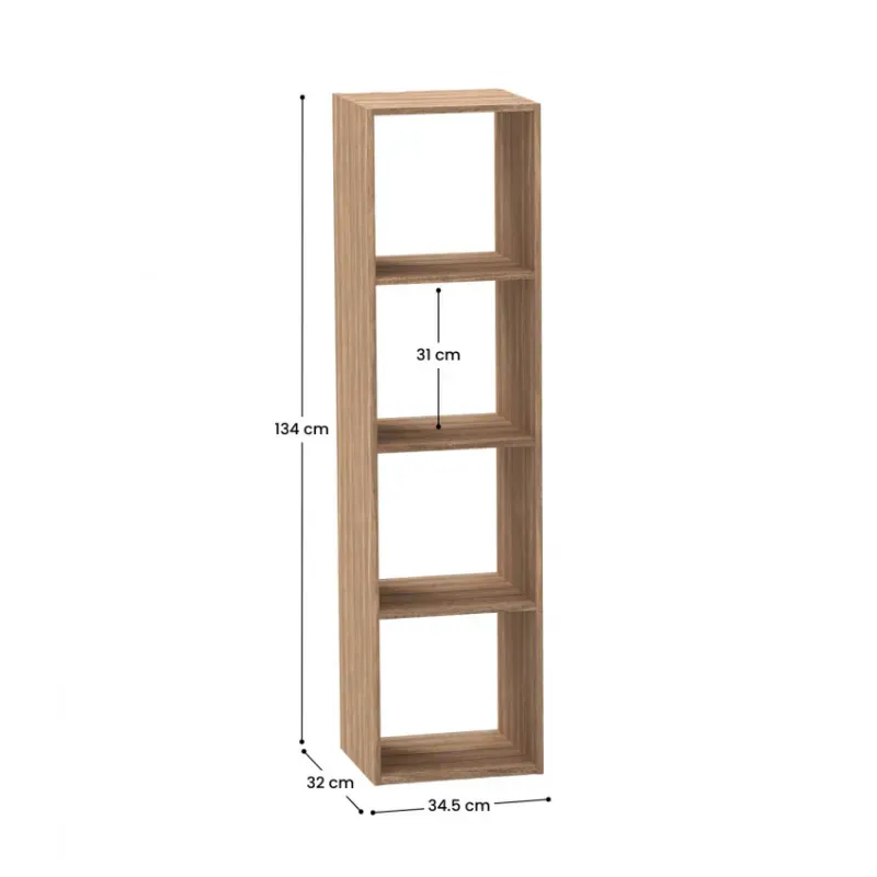 Estantería de 4 Niveles SpaceQub