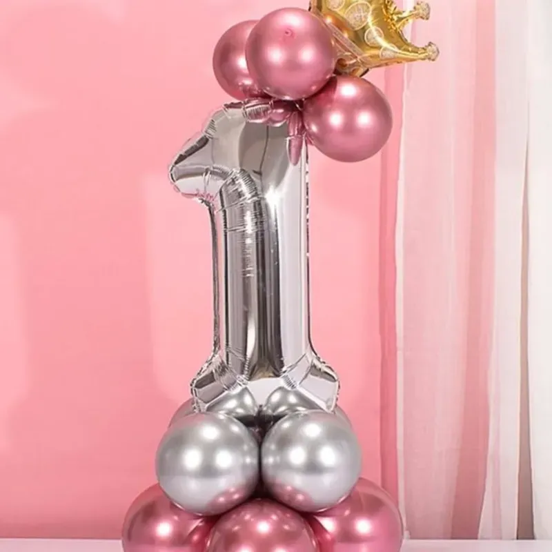 Bouquet de globos con número