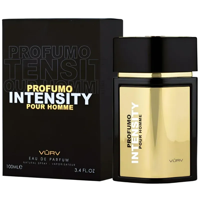 Lattafa Vurv Profumo Intensity – Citrus, Aquatic, Woody, Leather – Eau de Parfum Long-Lasting Fragrance for Men, 3.4 Ounce / 100 ml