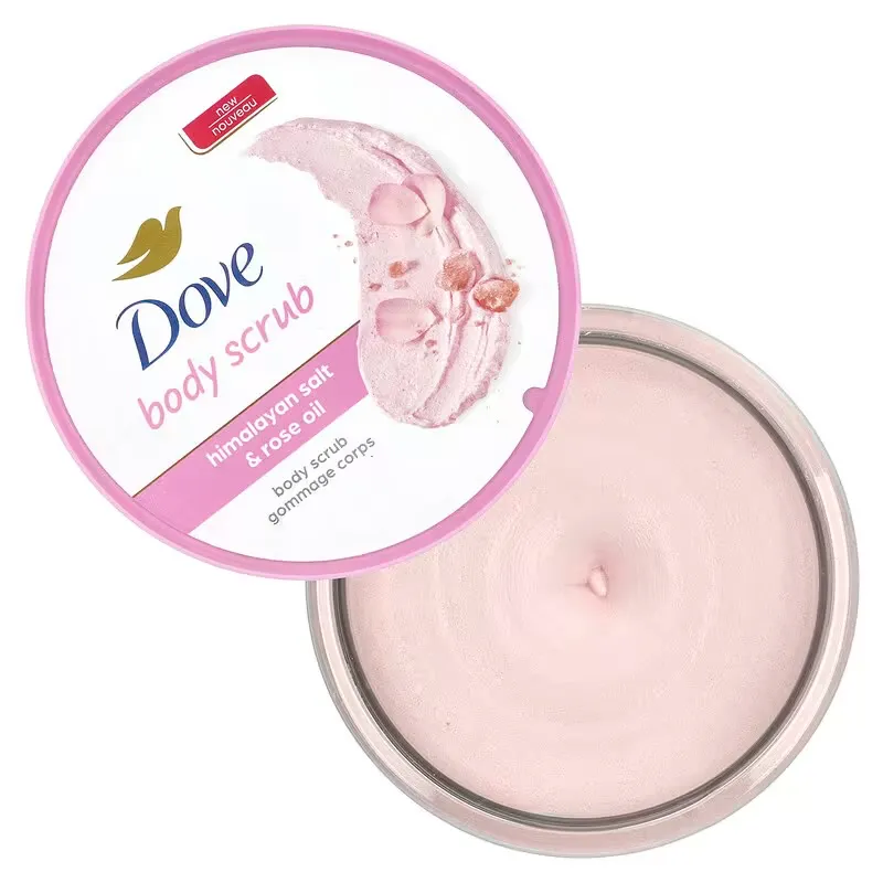 Dove Exfoliante corporal de sal del Himalaya y aceite de rosa