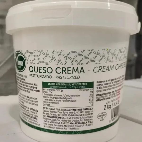 Queso crema 2kg