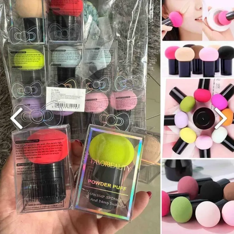 ‼️Esponja de maquillaje con mango‼️