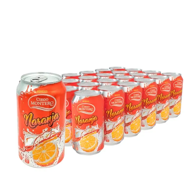 Caja de refresco sabor Naranja (24 unidades)