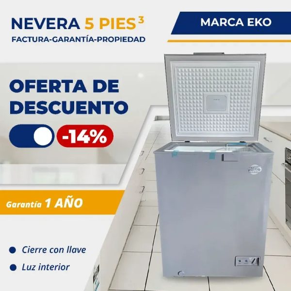 NEVERA 5 PIES EKO GRIS (FAD)
