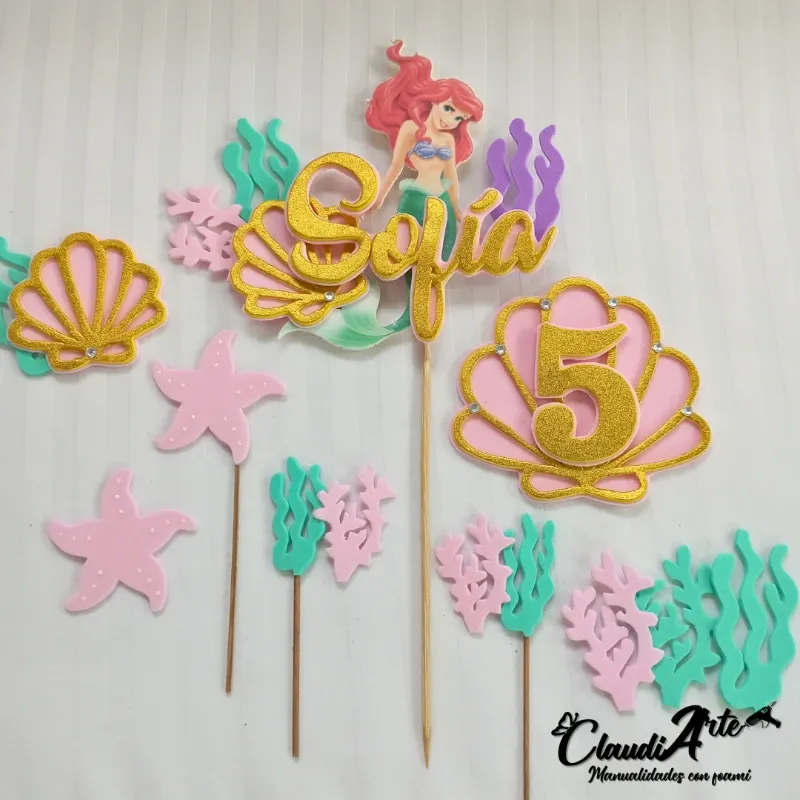 Cake topper (Sirenita Ariel)