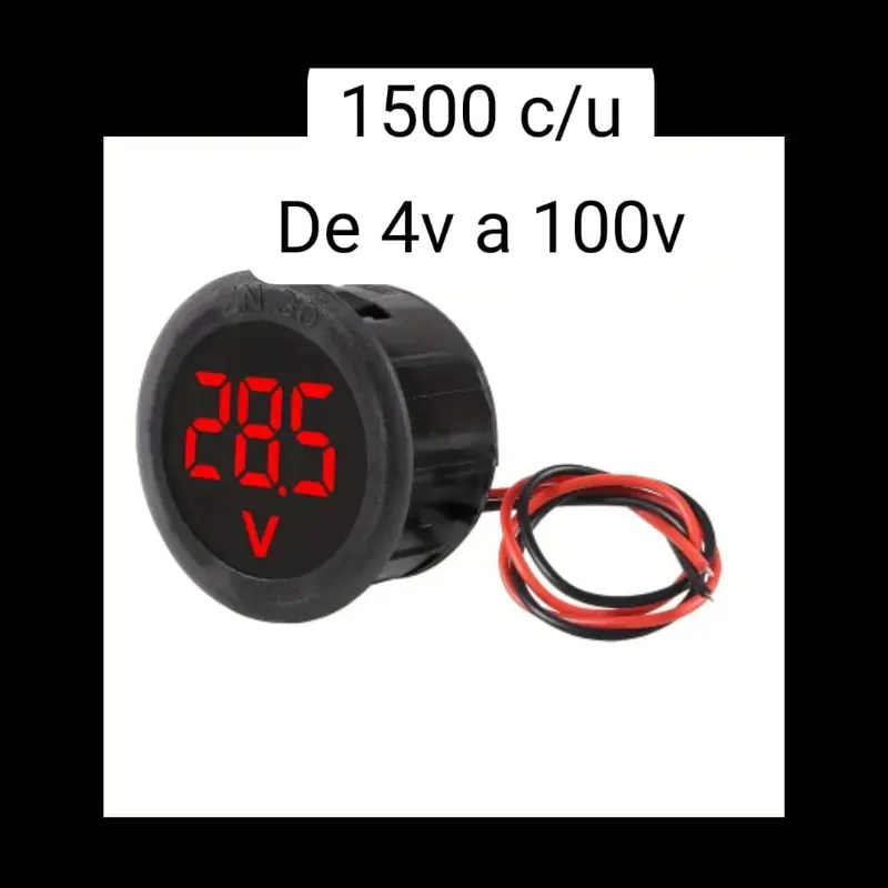 Voltimetros de 4v a 100v