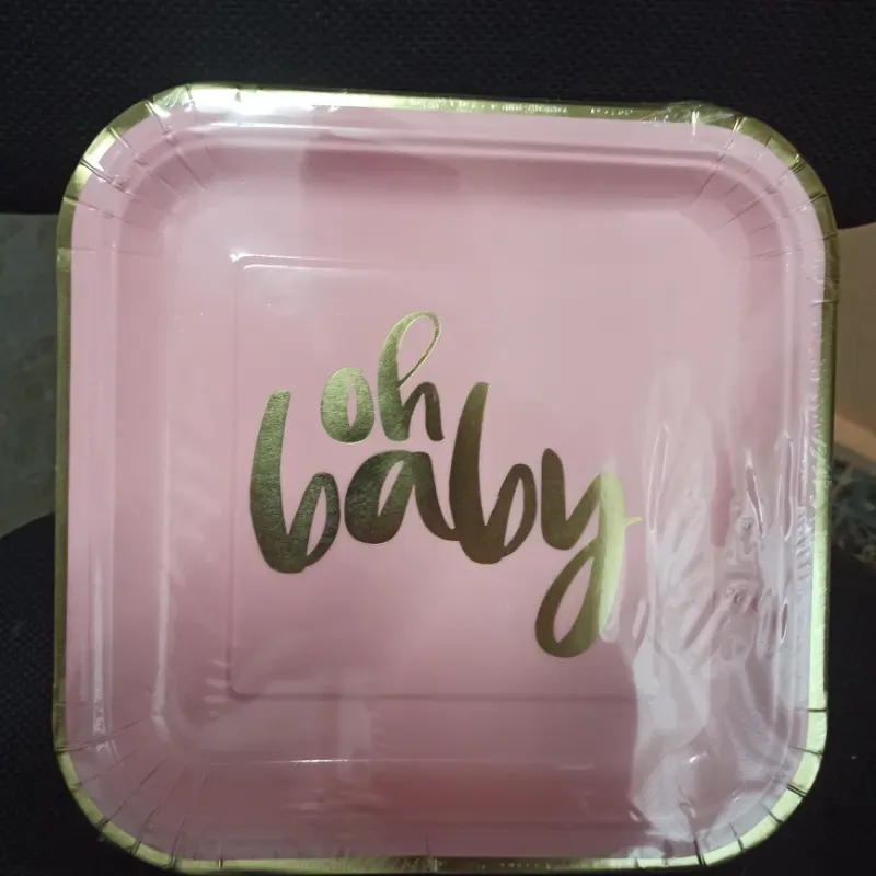 Platos Oh Baby rosado