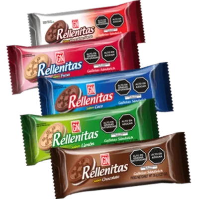 Galletas sabores mixtos 36 gramos RELLENITAS