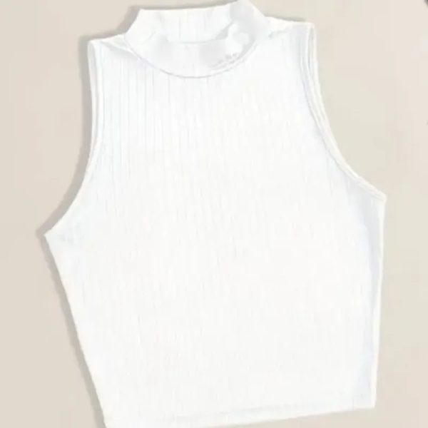 Top de Cuello Alto sin Mangas