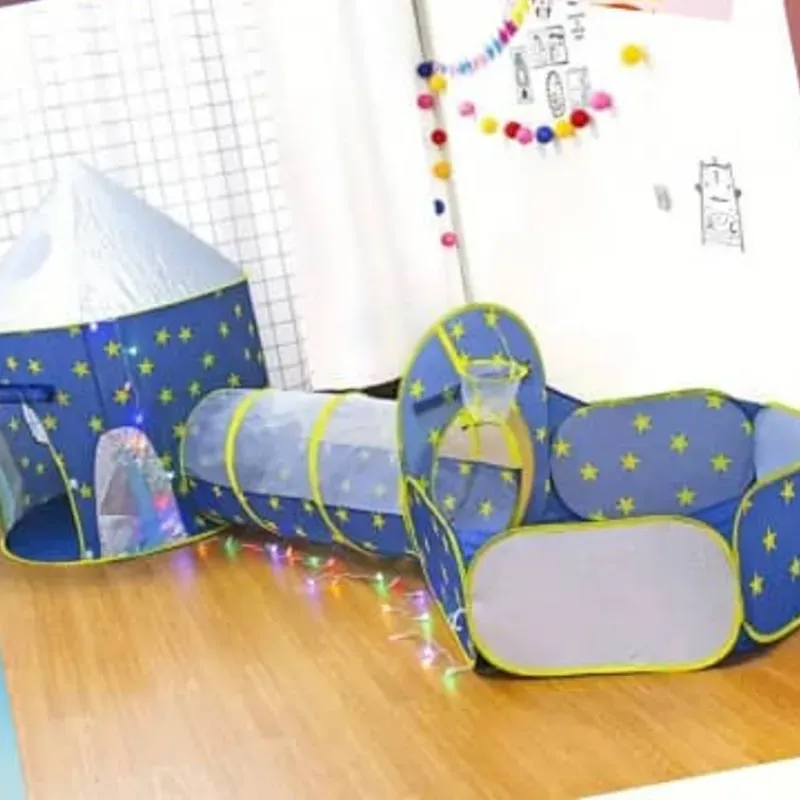 Set de carpa, túnel y piscina de juego