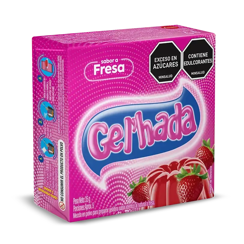 Gelatina sabor Fresa 