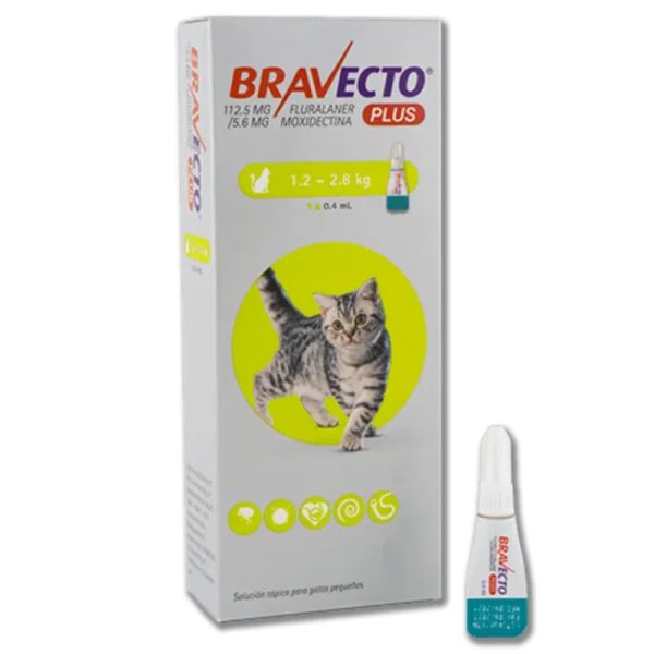 Bravecto Plus para gatos 1.2 a 1.8 Kg